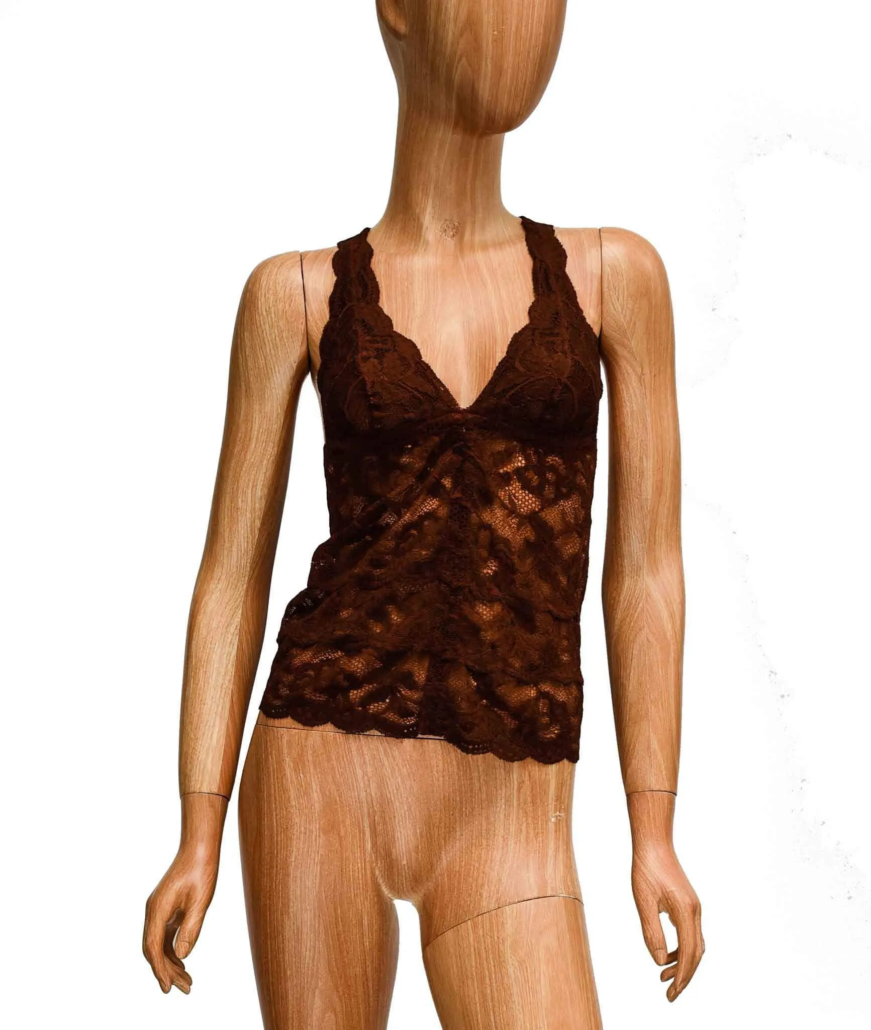 Silk Blouse with Lace Cami