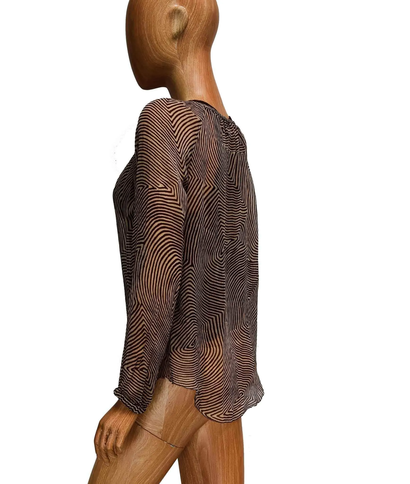 Silk Blouse with Lace Cami