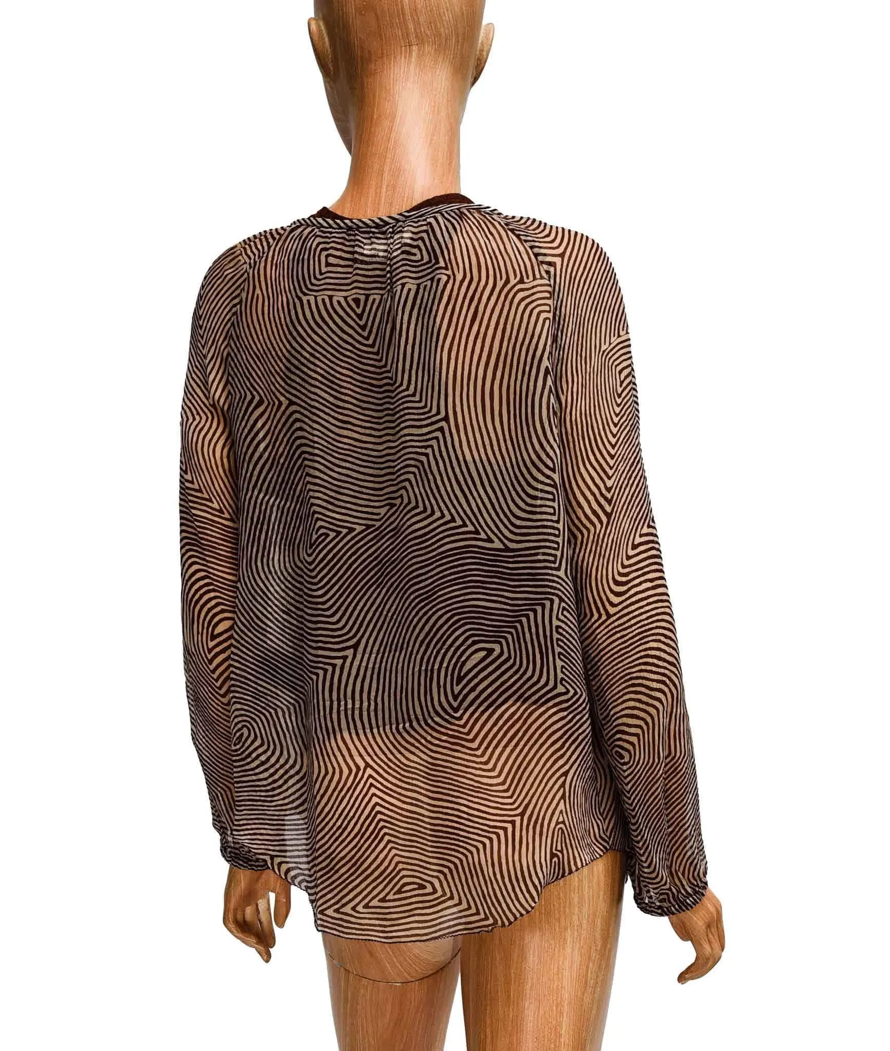 Silk Blouse with Lace Cami