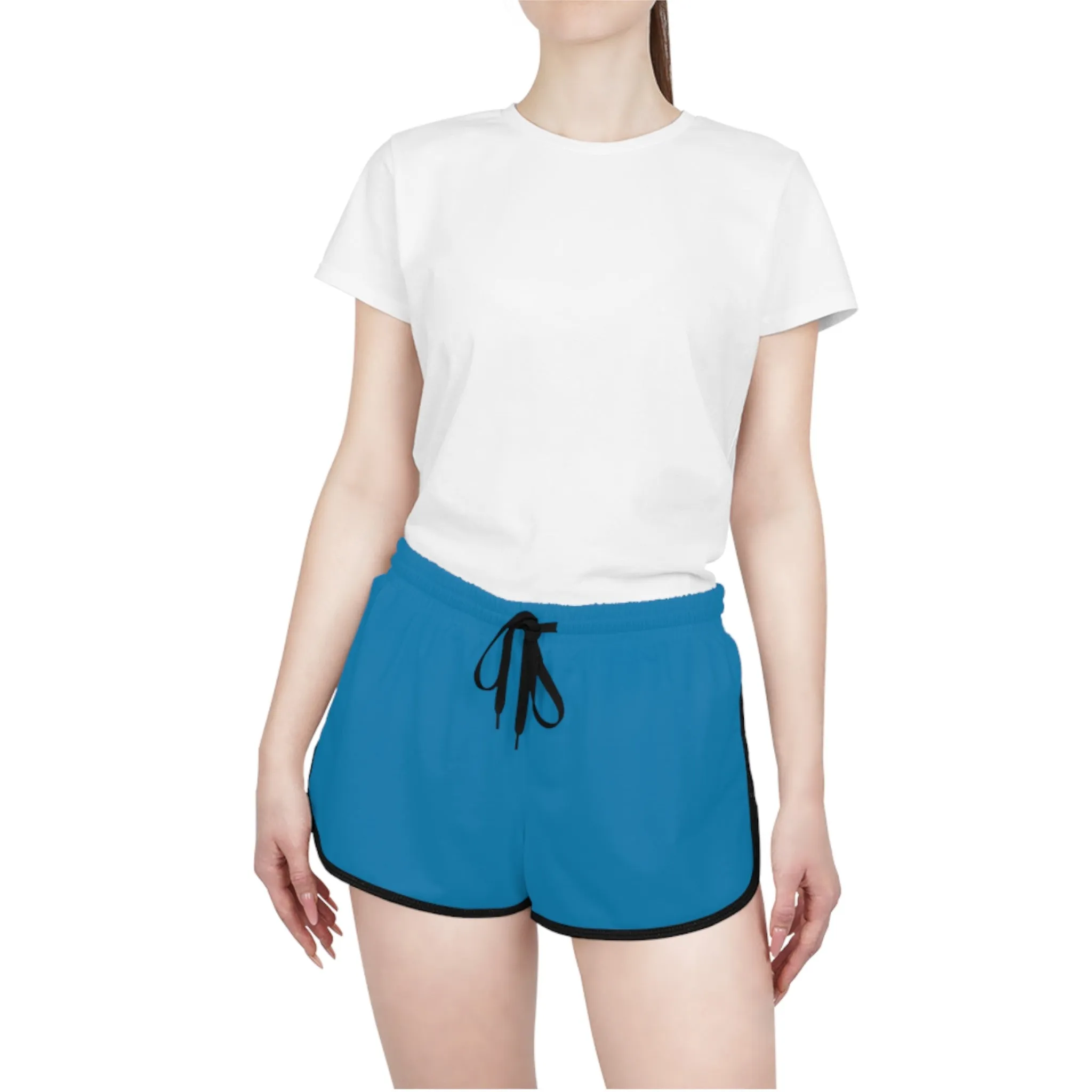 Solid Turquoise Women's Relaxed Shorts