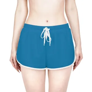 Solid Turquoise Women's Relaxed Shorts