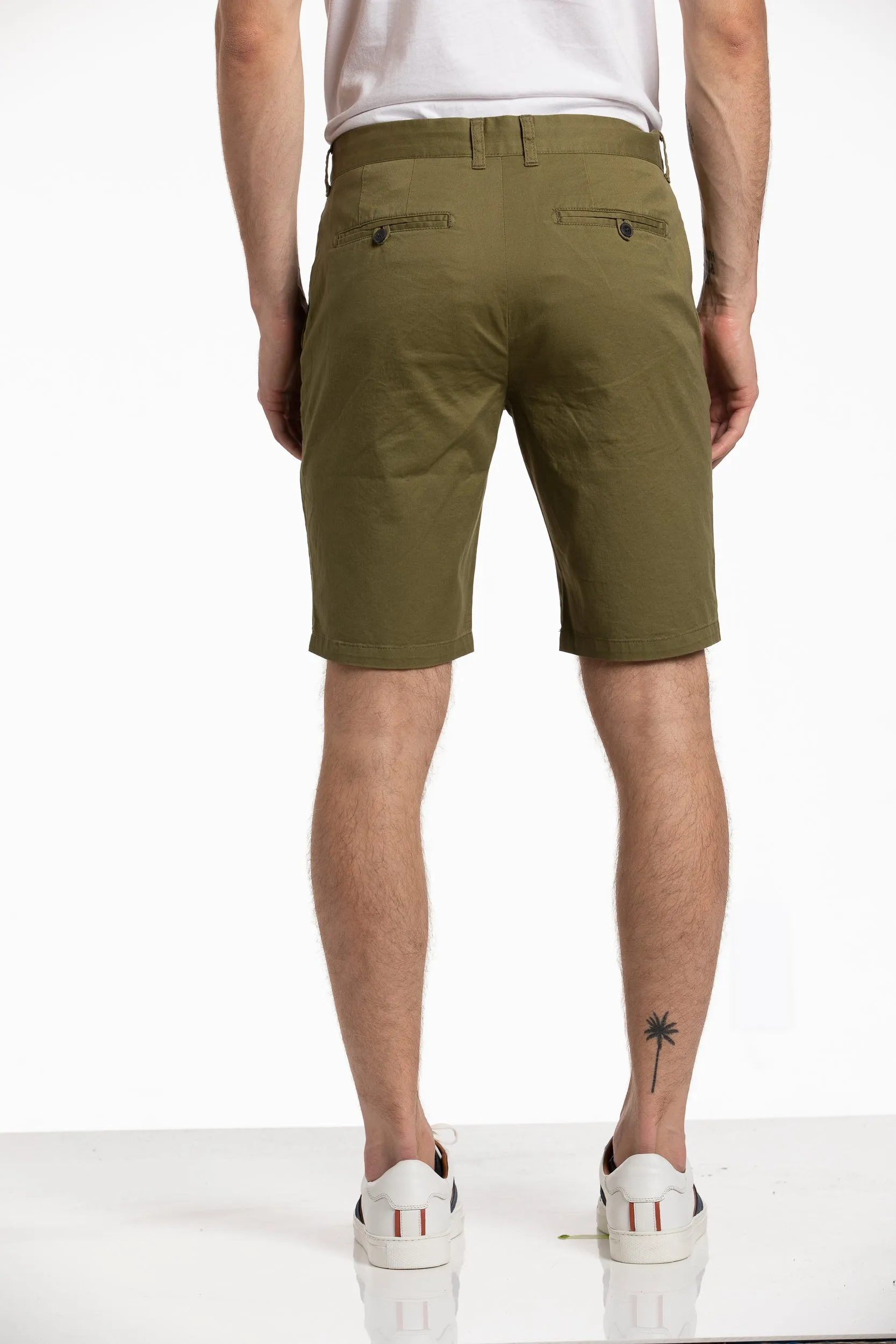 Stretch Malone Shorts in Sage Green