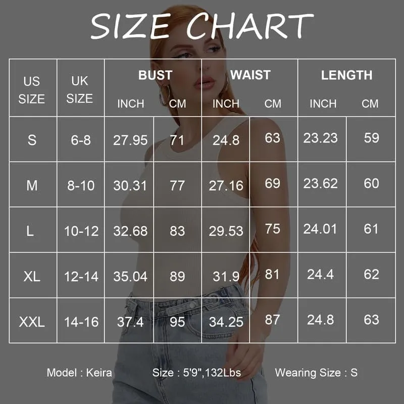 Tank Tops for Women Ribbed Sleeveless Racerback Summer Basic Cami Top Shirt round High Neck Slim Fitted Blouses