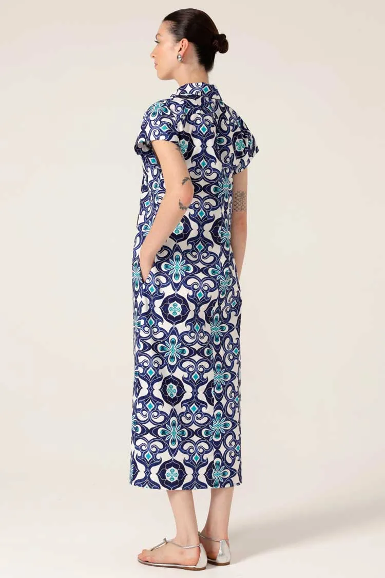 Tree Swallow Shirtmaker in Aqua Navy