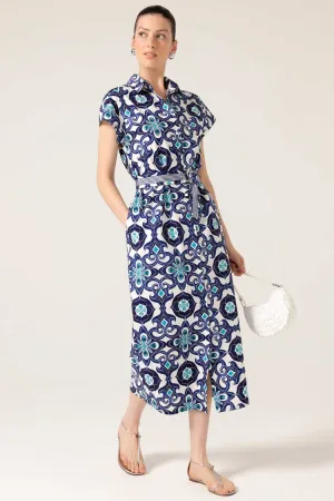 Tree Swallow Shirtmaker in Aqua Navy