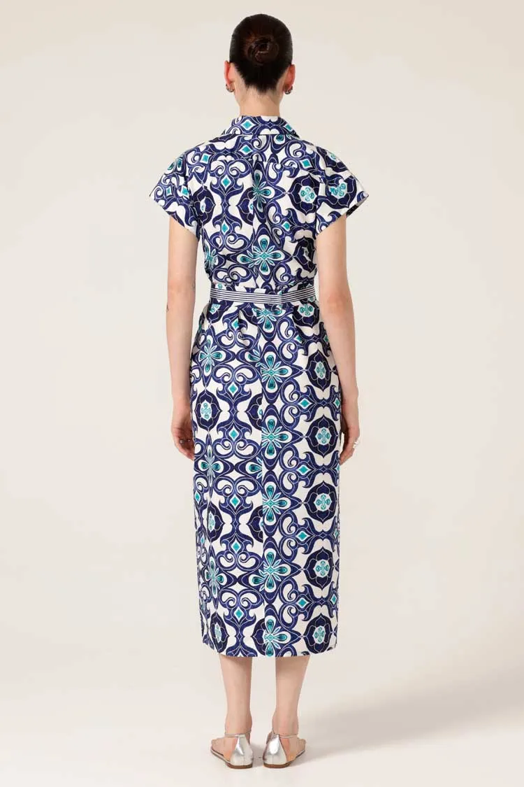 Tree Swallow Shirtmaker in Aqua Navy