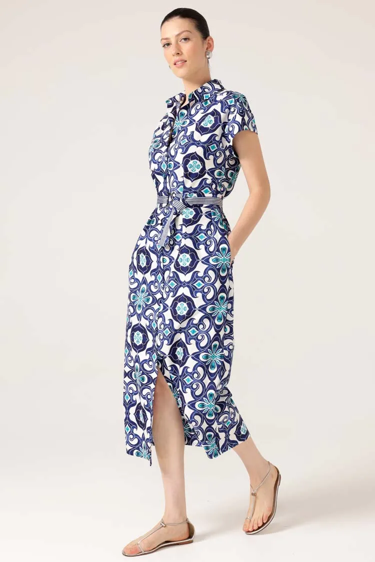 Tree Swallow Shirtmaker in Aqua Navy