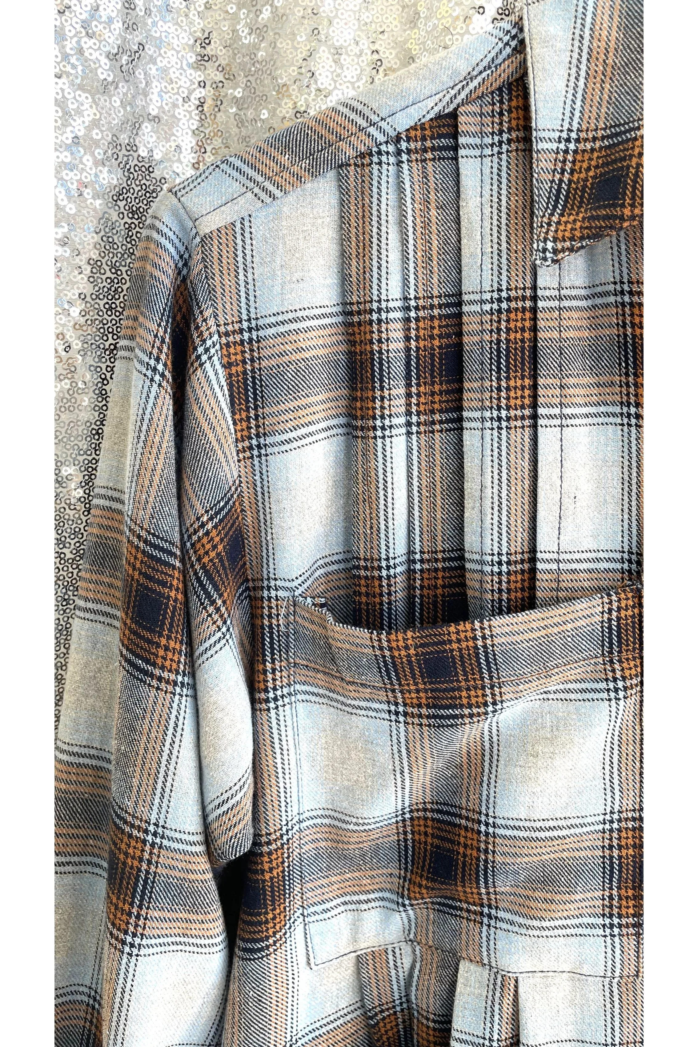 Tucked and Plaid Dress