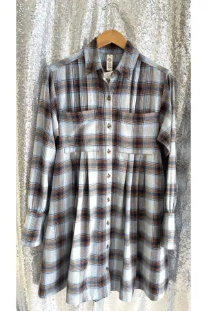 Tucked and Plaid Dress