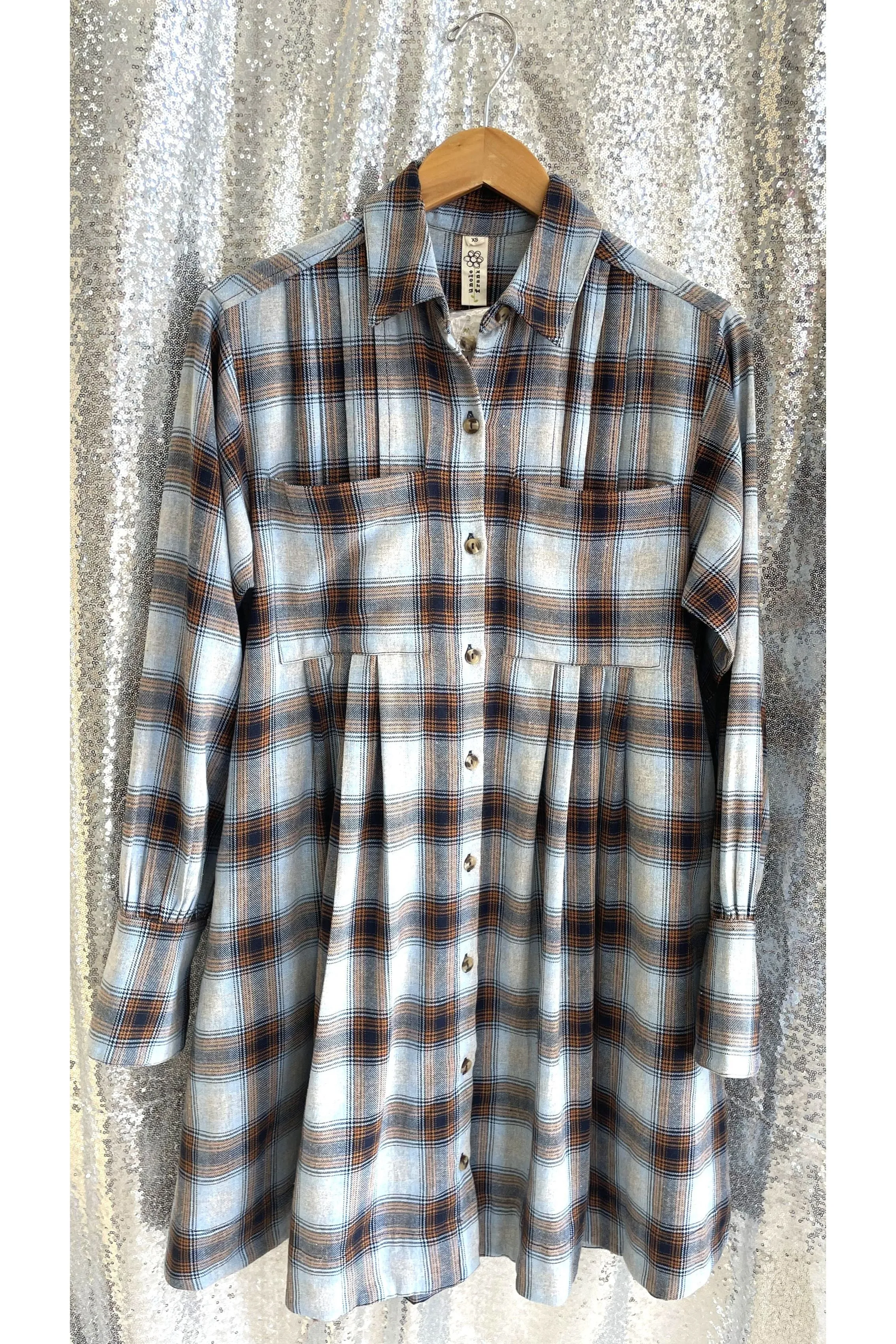 Tucked and Plaid Dress
