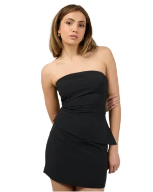 Womens Bree Strapless Top - Black